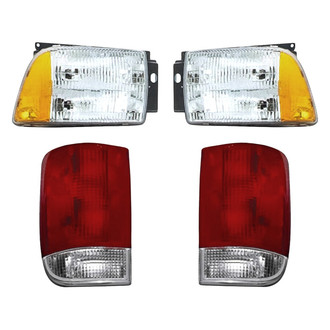 Replacement - 4-Piece Kit (Driver and Passenger Side Headlights, Driver and Passenger Side Tail Lights)