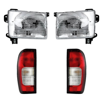Replacement - 4-Piece Kit (Driver and Passenger Side Headlights, Driver and Passenger Side Tail Lights)