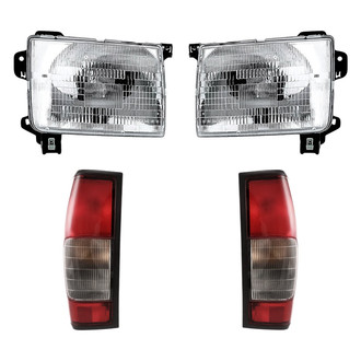 Replacement - 4-Piece Kit (Driver and Passenger Side Headlights, Driver and Passenger Side Tail Lights)