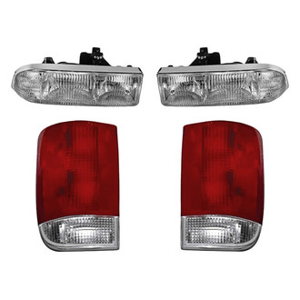 Replacement - 4-Piece Kit (Driver and Passenger Side Headlights, Driver and Passenger Side Tail Lights)