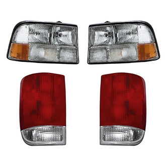 Replacement - 4-Piece Kit (Driver and Passenger Side Headlights, Driver and Passenger Side Tail Lights)