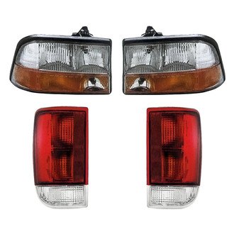 Replacement - 4-Piece Kit (Driver and Passenger Side Headlights, Driver and Passenger Side Tail Lights)