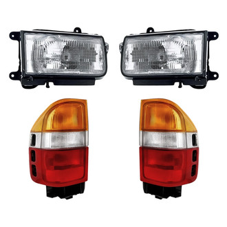 Replacement - 4-Piece Kit (Driver and Passenger Side Headlights, Driver and Passenger Side Tail Lights)