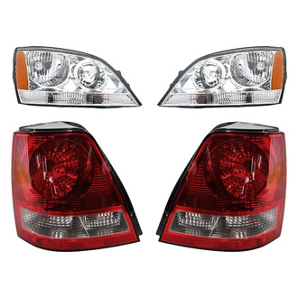 Replacement - 4-Piece Kit (Driver and Passenger Side Headlights, Driver and Passenger Side Tail Lights)