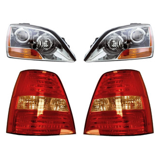 Replacement - 4-Piece Kit (Driver and Passenger Side Headlights, Driver and Passenger Side Tail Lights)