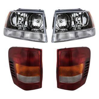 Replacement - 4-Piece Kit (Driver and Passenger Side Headlights, Driver and Passenger Side Tail Lights)