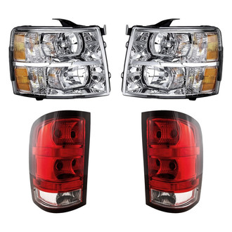 Replacement - 4-Piece Kit (Driver and Passenger Side Headlights, Driver and Passenger Side Tail Lights)