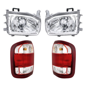 Replacement - 4-Piece Kit (Driver and Passenger Side Headlights, Driver and Passenger Side Tail Lights)