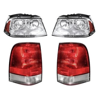 Replacement - 4-Piece Kit (Driver and Passenger Side Headlights, Driver and Passenger Side Outer Tail Lights)