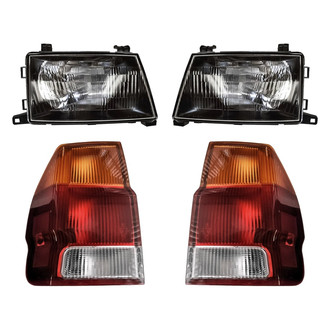 Replacement - 4-Piece Kit (Driver and Passenger Side Headlights, Driver and Passenger Side Outer Tail Lights)