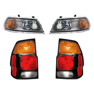 Replacement - 4-Piece Kit (Driver and Passenger Side Headlights, Driver and Passenger Side Tail Lights)