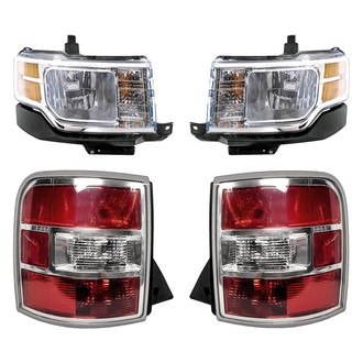 Replacement - 4-Piece Kit (Driver and Passenger Side Headlights, Driver and Passenger Side Tail Lights)