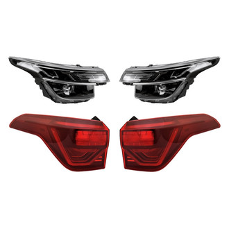 Replacement - 4-Piece Kit (Driver and Passenger Side Headlights, Driver and Passenger Side Outer Tail Lights)