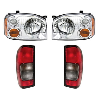 Replacement - 4-Piece Kit (Driver and Passenger Side Headlights, Driver and Passenger Side Tail Lights)