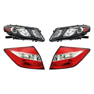 Replacement - 4-Piece Kit (Driver and Passenger Side Headlights, Driver and Passenger Side Tail Lights)