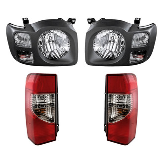 Replacement - 4-Piece Kit (Driver and Passenger Side Headlights, Driver and Passenger Side Tail Lights)