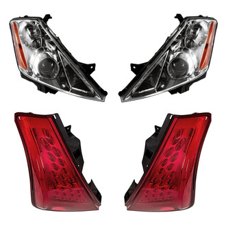 Replacement - 4-Piece Kit (Driver and Passenger Side Headlights, Driver and Passenger Side Tail Lights)