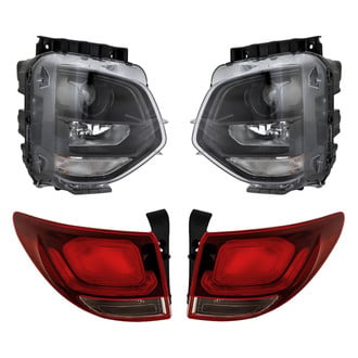 Replacement - 4-Piece Kit (Driver and Passenger Side Headlights, Driver and Passenger Side Outer Tail Lights)