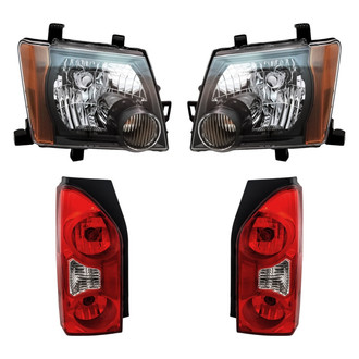 Replacement - 4-Piece Kit (Driver and Passenger Side Headlights, Driver and Passenger Side Tail Lights)