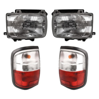 Replacement - 4-Piece Kit (Driver and Passenger Side Headlights, Driver and Passenger Side Tail Lights)