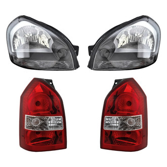 Replacement - 4-Piece Kit (Driver and Passenger Side Headlights, Driver and Passenger Side Tail Lights)