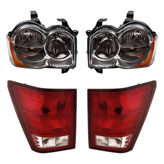 Replacement - 4-Piece Kit (Driver and Passenger Side Headlights, Driver and Passenger Side Tail Lights)