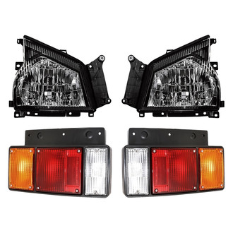 Replacement - 4-Piece Kit (Driver and Passenger Side Headlights, Driver and Passenger Side Tail Lights)