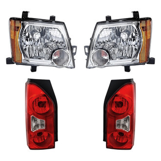 Replacement - 4-Piece Kit (Driver and Passenger Side Headlights, Driver and Passenger Side Tail Lights)