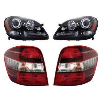 Replacement - 4-Piece Kit (Driver and Passenger Side Headlights, Driver and Passenger Side Tail Lights)