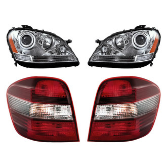 Replacement - 4-Piece Kit (Driver and Passenger Side Headlights, Driver and Passenger Side Tail Lights)
