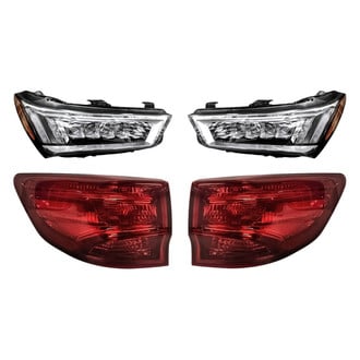 Replacement - 4-Piece Kit (Driver and Passenger Side Headlights, Driver and Passenger Side Outer Tail Lights)