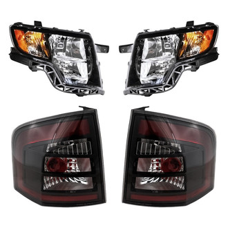 Replacement - 4-Piece Kit (Driver and Passenger Side Headlights, Driver and Passenger Side Tail Lights)