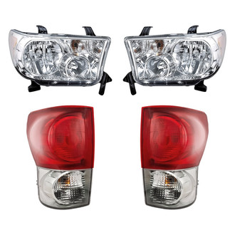 Replacement - 4-Piece Kit (Driver and Passenger Side Headlights, Driver and Passenger Side Tail Lights)