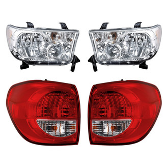 Replacement - 4-Piece Kit (Driver and Passenger Side Headlights, Driver and Passenger Side Outer Tail Lights)