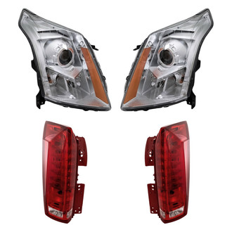 Replacement - 4-Piece Kit (Driver and Passenger Side Headlights, Driver and Passenger Side Tail Lights)