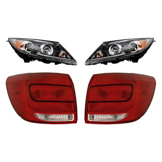 Replacement - 4-Piece Kit (Driver and Passenger Side Headlights, Driver and Passenger Side Outer Tail Lights)