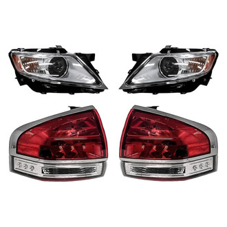 Replacement - 4-Piece Kit (Driver and Passenger Side Headlights, Driver and Passenger Side Outer Tail Lights)