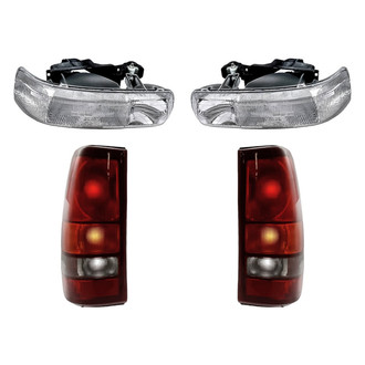Replacement - 4-Piece Kit (Driver and Passenger Side Headlights, Driver and Passenger Side Tail Lights)