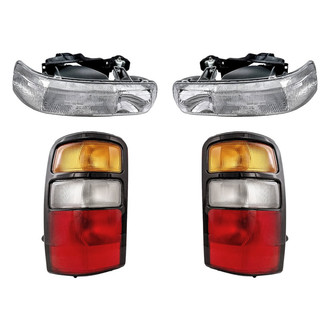 Replacement - 4-Piece Kit (Driver and Passenger Side Headlights, Driver and Passenger Side Tail Lights)