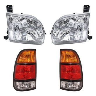 Replacement - 4-Piece Kit (Driver and Passenger Side Headlights, Driver and Passenger Side Tail Lights)