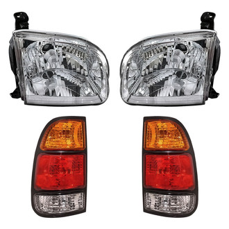 Replacement - 4-Piece Kit (Driver and Passenger Side Headlights, Driver and Passenger Side Tail Lights)