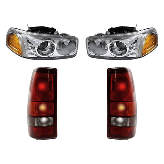 Replacement - 4-Piece Kit (Driver and Passenger Side Headlights, Driver and Passenger Side Tail Lights)