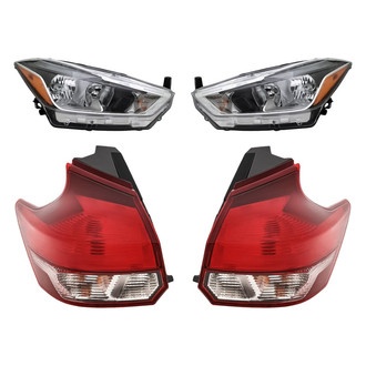 Replacement - 4-Piece Kit (Driver and Passenger Side Headlights, Driver and Passenger Side Outer Tail Lights)