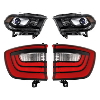 Replacement - 4-Piece Kit (Driver and Passenger Side Headlights, Driver and Passenger Side Outer Tail Lights)