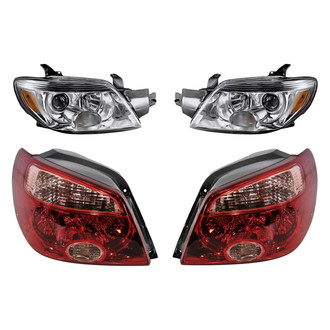 Replacement - 4-Piece Kit (Driver and Passenger Side Headlights, Driver and Passenger Side Tail Lights)