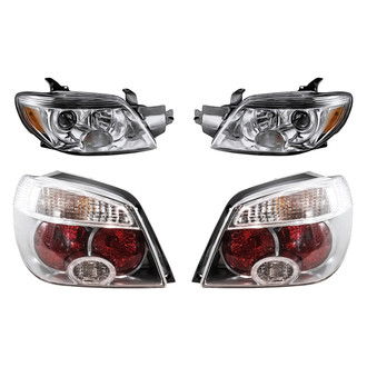 Replacement - 4-Piece Kit (Driver and Passenger Side Headlights, Driver and Passenger Side Tail Lights)