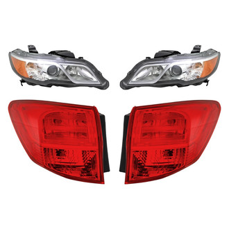 Replacement - 4-Piece Kit (Driver and Passenger Side Headlights, Driver and Passenger Side Outer Tail Lights)