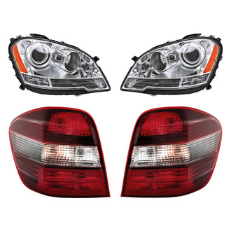 Replacement - 4-Piece Kit (Driver and Passenger Side Headlights, Driver and Passenger Side Tail Lights)