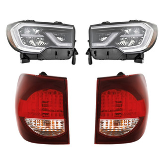 Replacement - 4-Piece Kit (Driver and Passenger Side Headlights, Driver and Passenger Side Outer Tail Lights)