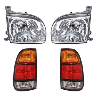 Replacement - 4-Piece Kit (Driver and Passenger Side Headlights, Driver and Passenger Side Tail Lights)